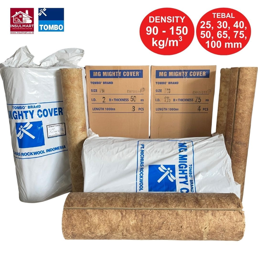 Gambar 1 Rockwool Pipa Merk Tombo (MG Mighty Cover)