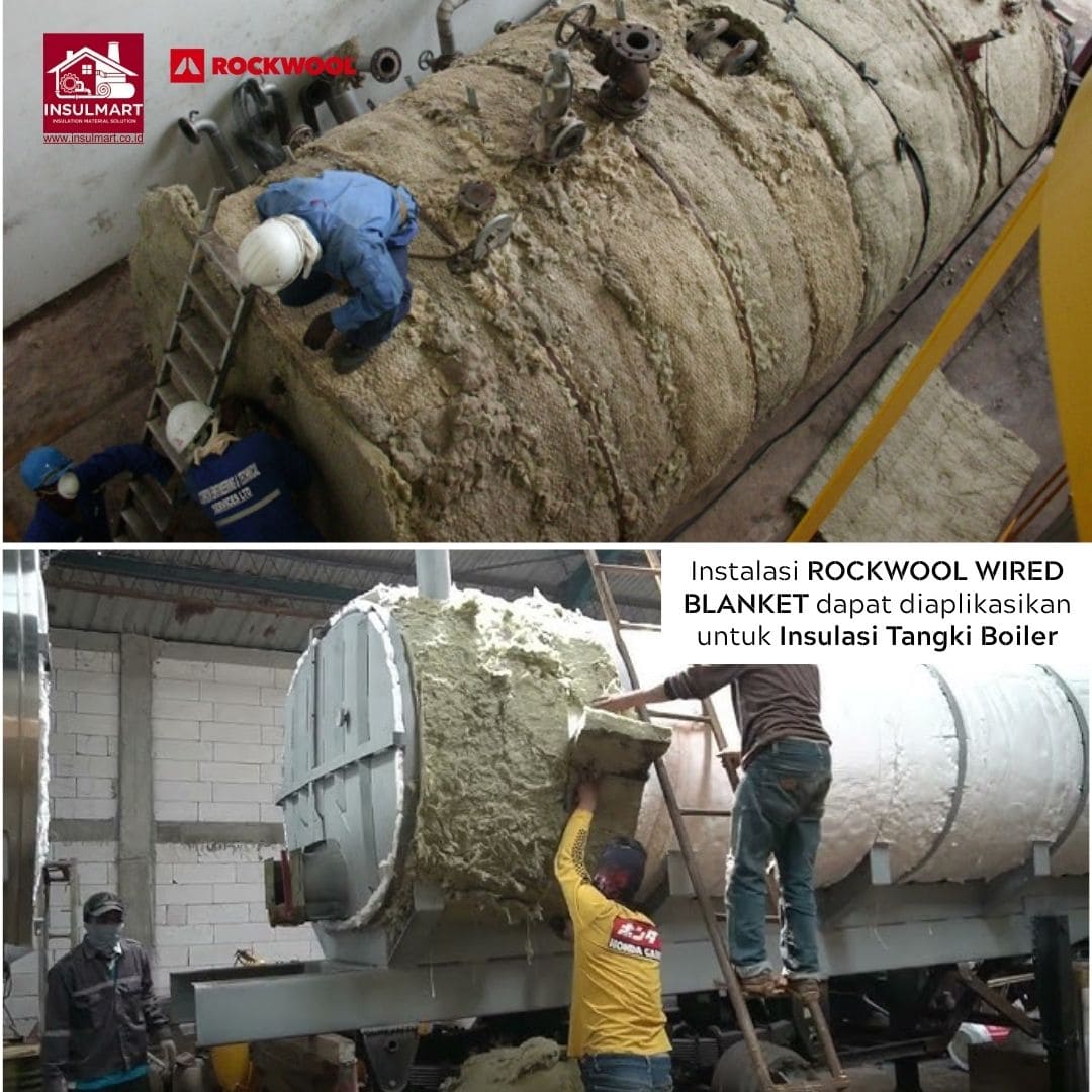 Gambar 2 Rockwool Wired Blanket (Roll pakai Kawat) Merk Rockwool