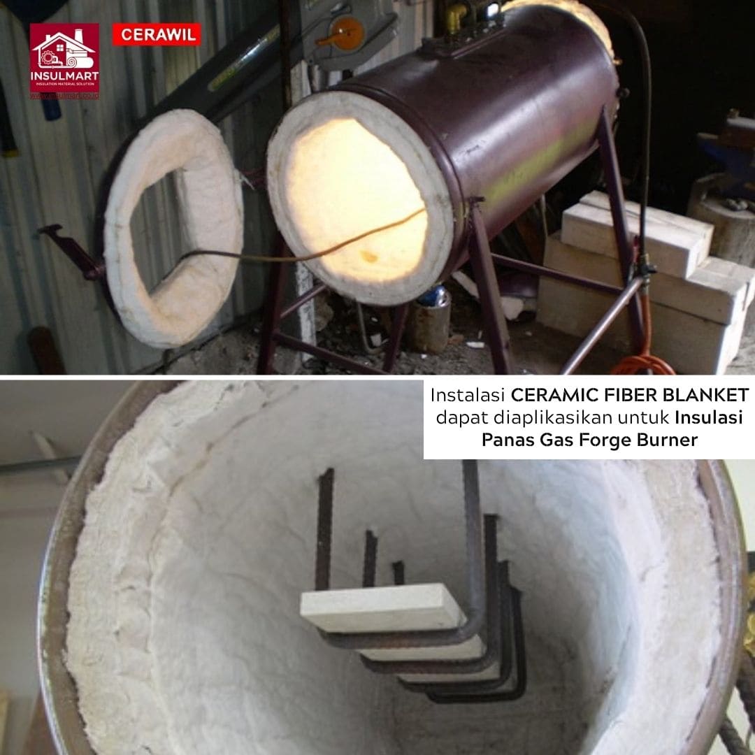 Ceramic Fiber Blanket (Max Temp. 1430 °C) Merk Cerawil 2