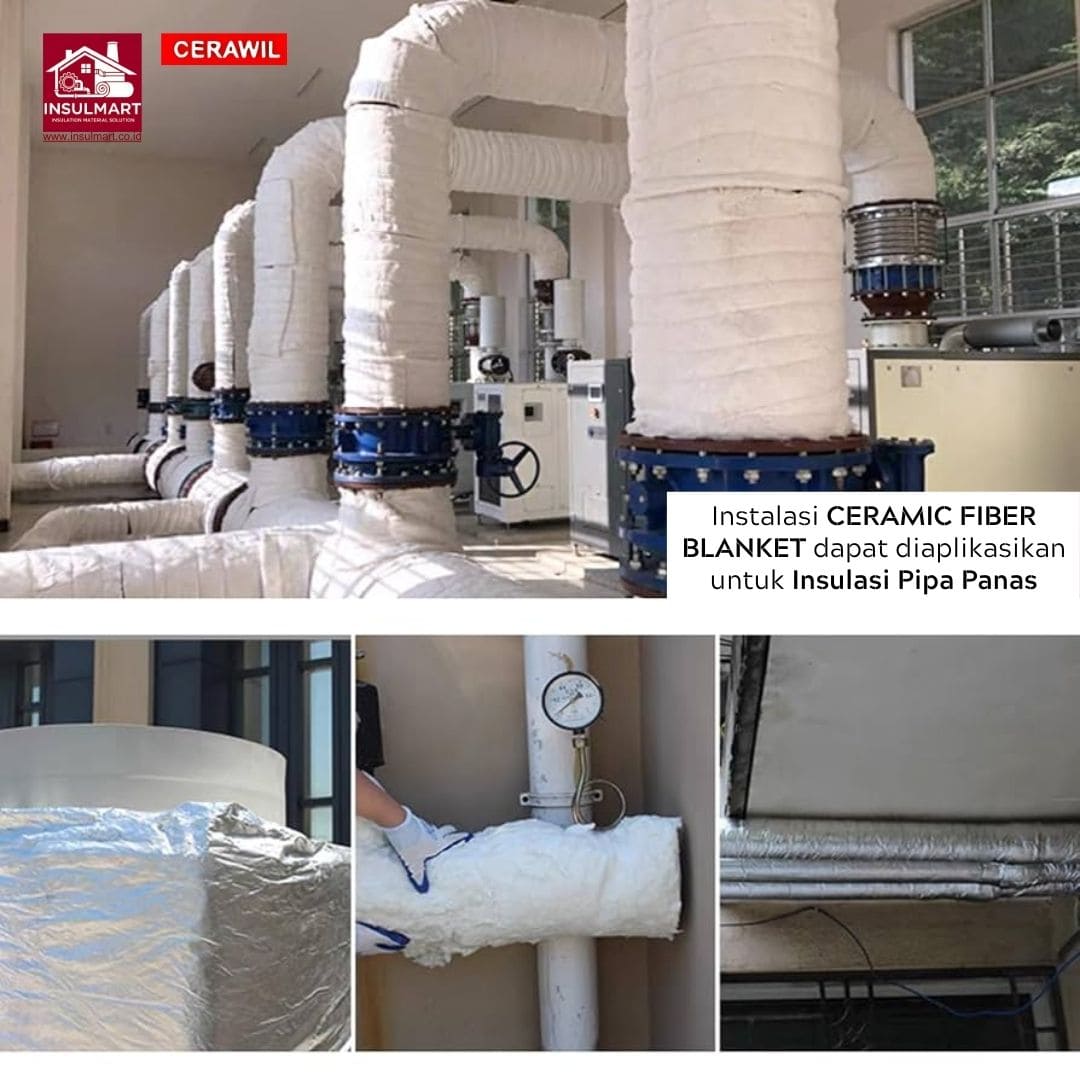 Ceramic Fiber Blanket (Max Temp. 1430 °C) Merk Cerawil 3
