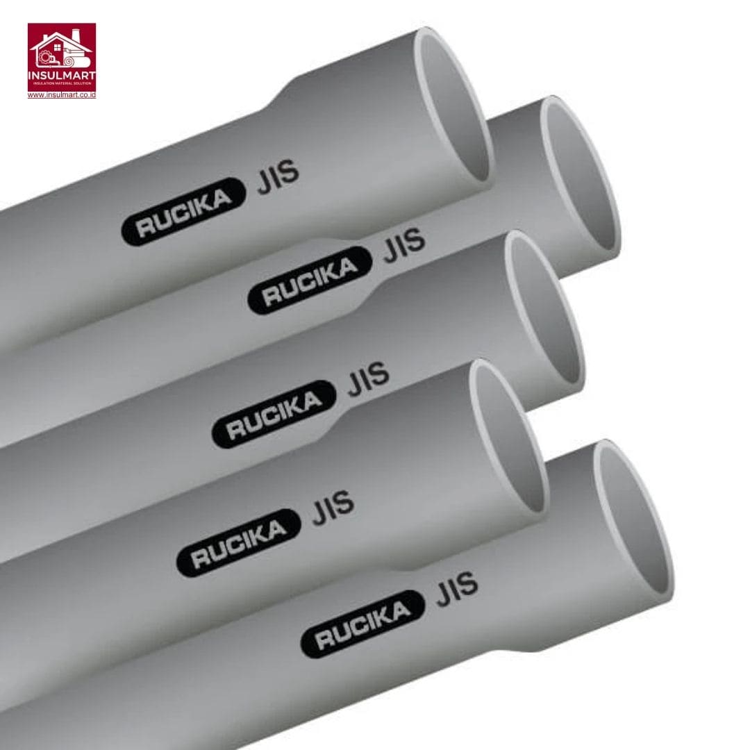 Pipa PVC JIS K 6741 / K 6742 Aplikasi Air Bersih Merk Rucika 3
