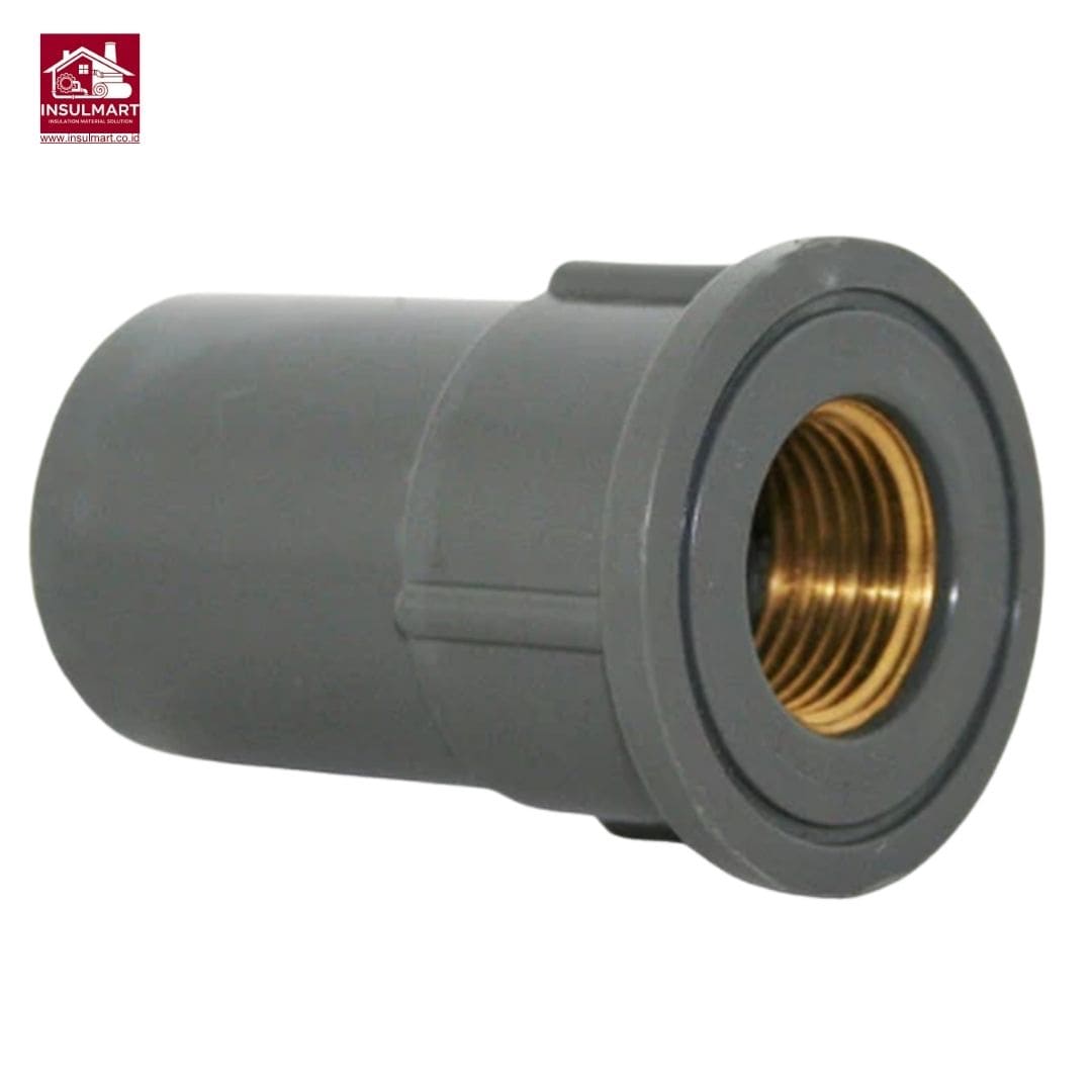 Faucet Socket With Metal Insert (AW) Standard JIS K 6743 Aplikasi Air Bersih Merk Rucika 2