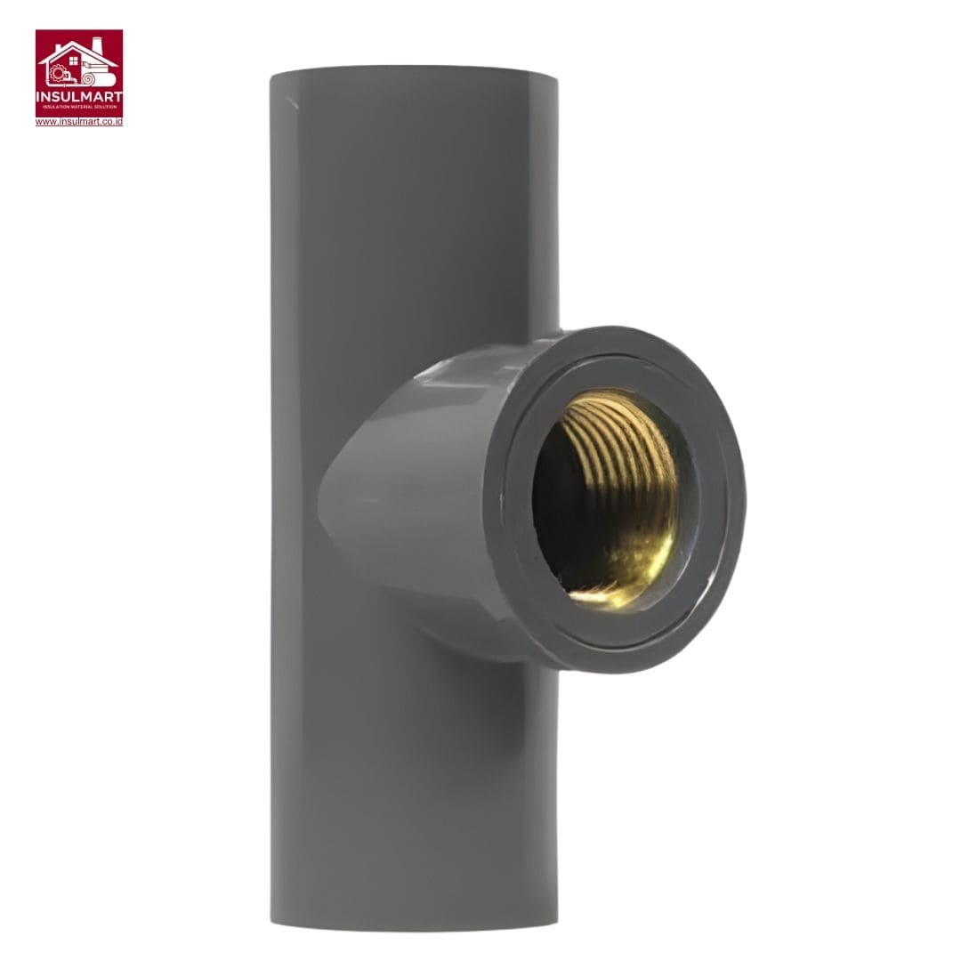 Faucet Tee With Metal Insert (AW) Standard JIS K 6743 Aplikasi Air Bersih Merk Rucika 2