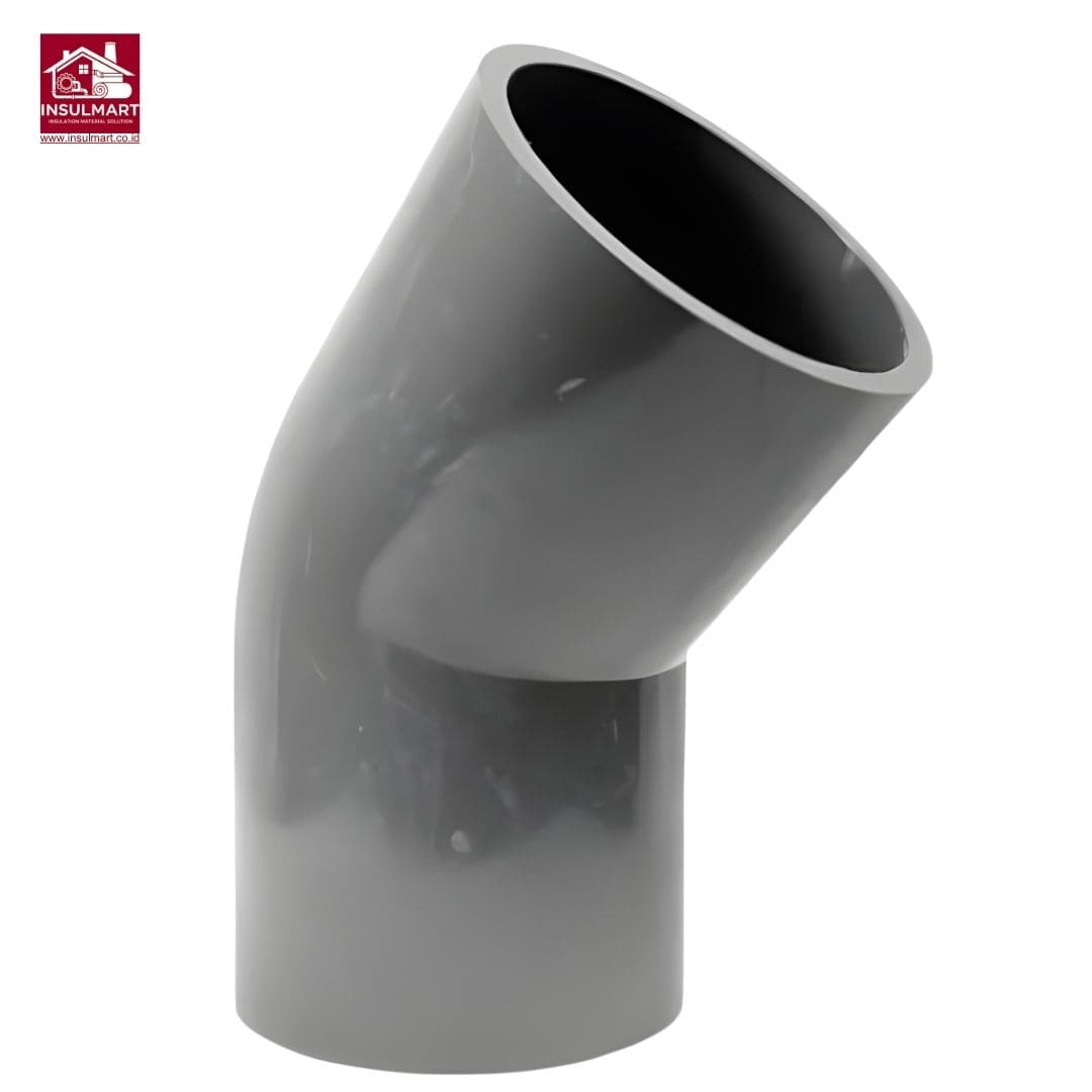 45° Elbow (AW) Standard JIS K 6743 Aplikasi Air Bersih Merk Rucika 2