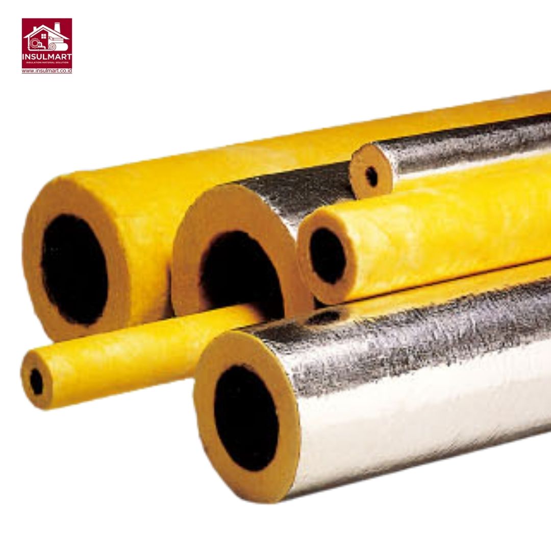 Gambar Glasswool Pipe with Aluminium Foil